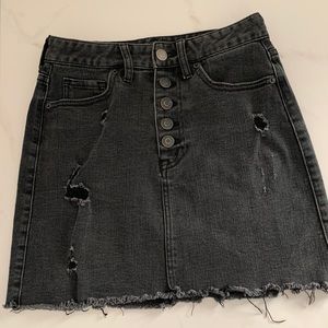 Aeropostale Black Jean Skirt